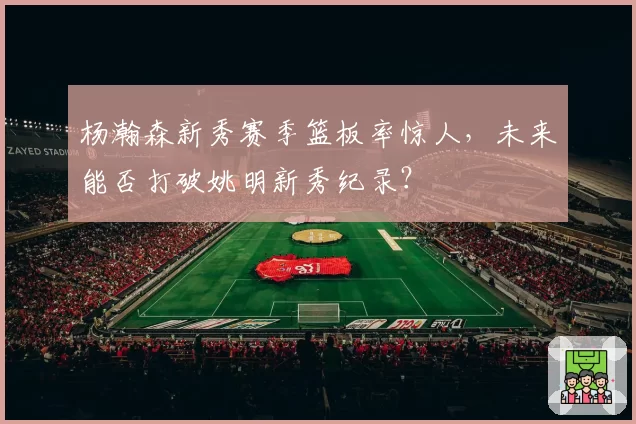 杨瀚森新秀赛季篮板率惊人，未来能否打破姚明新秀纪录？